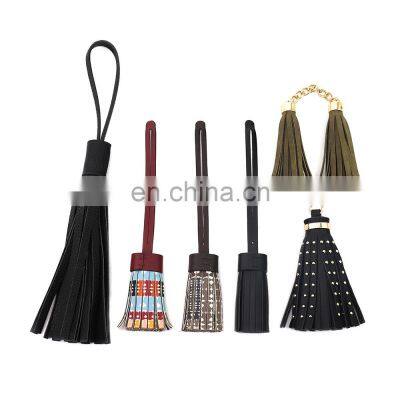 Wholesale Fashion Leather Tassel Shape Hanging Ornaments Bag Ornament Pendant Keychain Pendant