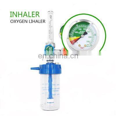 CE ISO Approved aluminum medical Oxygen Regulator,oxygen purity portable canned oxygen inhaler