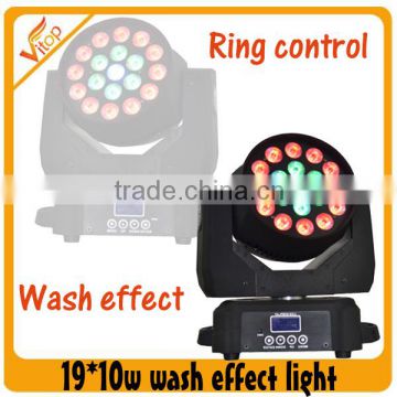 Club Disco Lighting 19*10w RGBW LED wash light Moving head