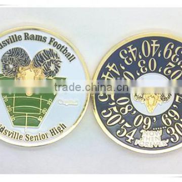 Reidsville Rams Football senior high memorial challenge coin