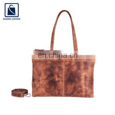 Trendy Design Premium Quality Women Genuine Leather Shopper Bag for Bulk Buyers