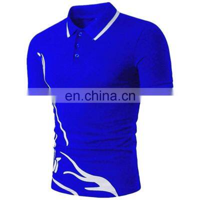 Men's POLO Shirt Summer New Print Men's Casual Short-sleeved T-shirt European POLO Shirt Men photo-2