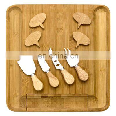 Eco Friendly Multi-purpose Rectangle Premium Bamboo Bread Cheese Cutting Board