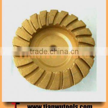 4" (Dia.100/60mm) 22 teeth Diamond Turbo Cup Wheel Aluminium Body 50# M14 Thread