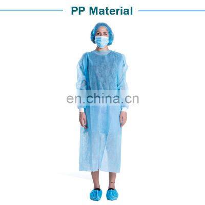 Cheap Coveralls Isolation Gown Disposable Non Woven Isolation Gown With Cuff