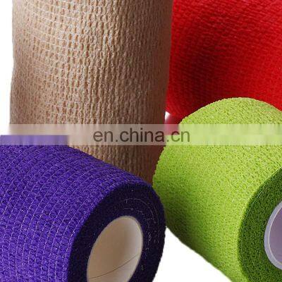 Elastic Bandage Wrap 10cm Wholesale Colored Medical Elastic Self Adhesive Bandage