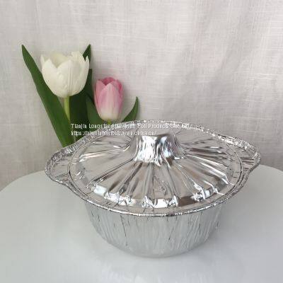 10 Inches Half-Size Disposable Aluminium Foil Pot Steam Pan photo-2