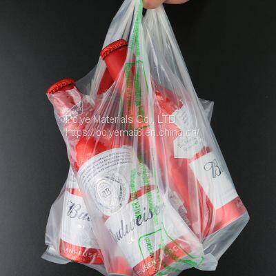 PVA water soluble shopping bag Biodegradable carry bag Solubag bioplastic