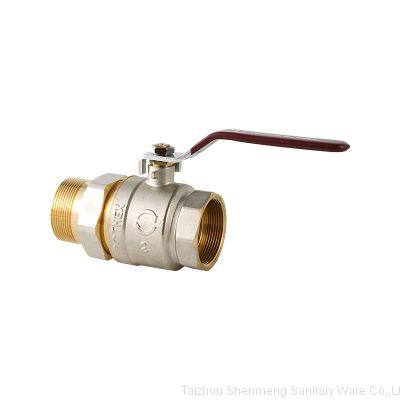 3 Inch PN 16 Full Bore Brass Ball Valve Nickel Plated BSPT Thread ISO 228 Straight Ball Valves photo-3