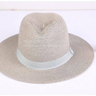 Hot Sale Quality Fedora Panama Hats Wholesale Summer Paper Adjustable Unisex Beach Panama Straw Hat photo-2