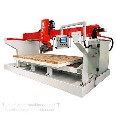 HUALONG Machinery HLSQ-350 Auto Monoblock Bridge Saw 45 Degree Granite Marble Slate Cutter Sintered Stone Tile Cutting Machine photo-5