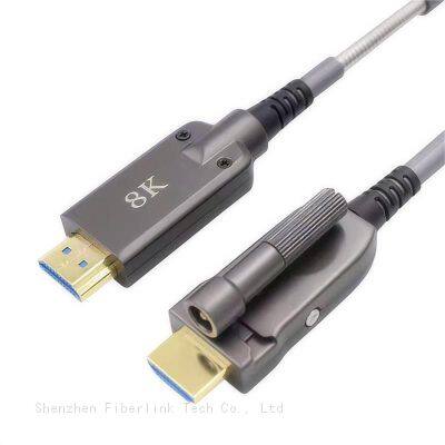 100m Armored 8K Fiber Optic HDMI 2.1 AOC-Active Optical Cable-48Gbps