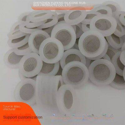4-piece edge-wrapped filter screen gasket, silicone filter screen sheet, 304 filter screen, 40-mesh silicone sealing pad, customized mold opening