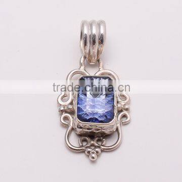 PURPLE MYSTIC PENDANT 925 Sterling Silver Pendant, SILVER JEWELRY EXPORTER,SILVER JEWELRY WHOLESALE,SILVER EXPORTER