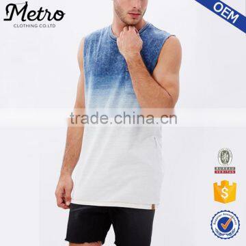 2016 Fashionable Mens Gradient Color Tank Top Wholesale