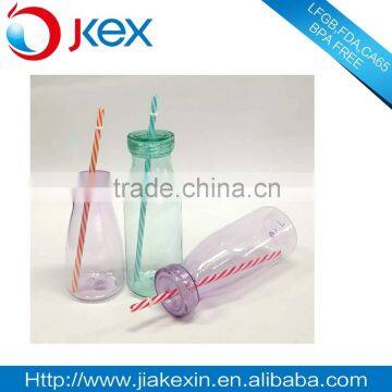 clear bpa free plastic milk bottle