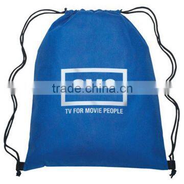 Custom Promotion Waterproof Nylon Polyester Sport Drawstring Backpack