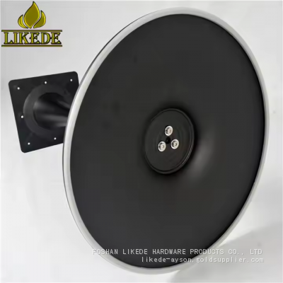 High Quality Black Iron Detachable Tulip Table Base Separated Trumpet Design Outdoor Kitchen Living Room Bedroom Hotel Bathroom photo-5
