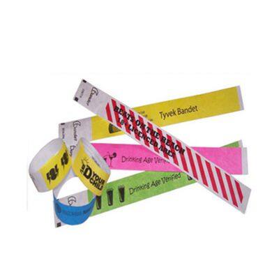 One Time Use Adjustable Custom Passive RFID Woven Fabric Wristband for Festval Event Access Control