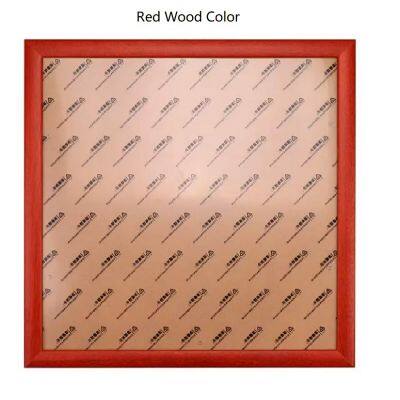 38*38 cm Red Wood Rosewood Black Burly Wood Color Xuan Paper Rice Paper Wood Frame photo-3