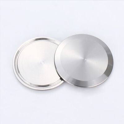 304 Stainless Steel Quick Installation Blind Plate Sanitary Clamp Type Chuck Blind Plate Plug Blind Cover Plug Plate Clamp Blind Plate