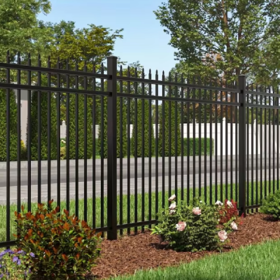 2026 New Style Durable WPC Galvanized Steel & Aluminium Wrought Iron Fence Panels for Gardens photo-3