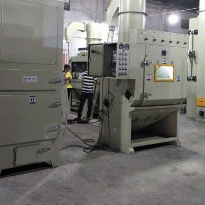 Crawler Burr Deflashing Sand Blasting Machine Automatic Tumble Belt Small Deburring Sand Blasting Machine