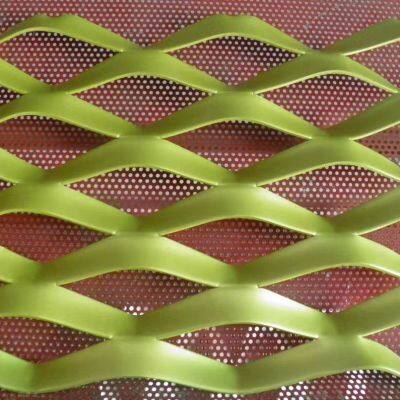 Stainless Steel Raised Expanded Metal Diamond Wire Mesh for Decorative Use photo-4