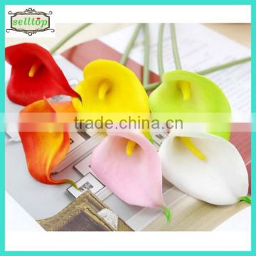 35cm pu calla real touch calla lily stems