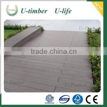 Swimming pools decoration wood plastic composite wpc decking