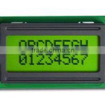 8x2 lcd module display with LED backlight,5V,support parallel interface