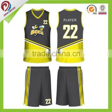 Dreamfox Professional Sublimated Custom Basketball Shirt Spain Team Uniforms Baby Basketball Uniform photo-3