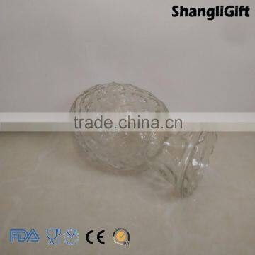 200ml Clear Pineapple Shape Glass Vase, Glass Candle Jar Aroma Reed Diffuser photo-2