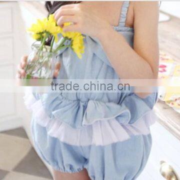 children girl's jumpsuits, jeans designs,2014 New Arrival summer