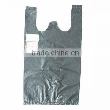 Black Recycle HDPE Vest Garbage Bags