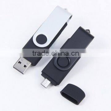 China bulk twist usb with micro usb port 8gb