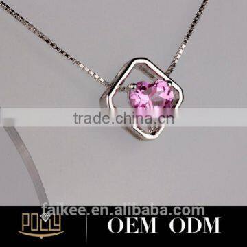 2015 Hot Selling Sterling Silver Heart Diffuser Necklace photo-2