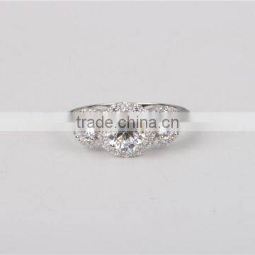 Top Quality Solid Jewellry Factory Price Ring 14K Gold AAAAA CZ Ring Wedding Band Ring Fashion Jewelry photo-5