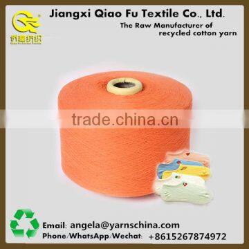 Ne 0.5s to 32s orange polyester cotton knitting cheap sock yarn customized color                        
                                                Quality Choice