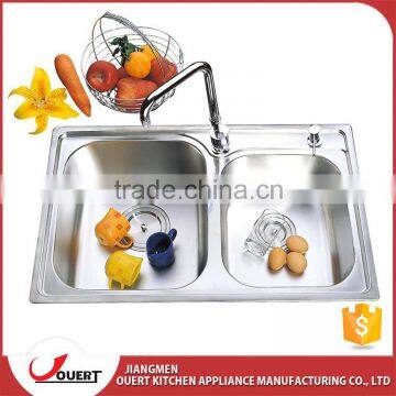 OEM CUPC approval topmount double bowl hand wash sink kitchen sink stainless