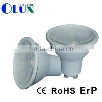 Plastic housing Ra80 Gu10 led spotlight 3W 2835SMD AC110-130V GU10 120degree led light lamp GU10 LED