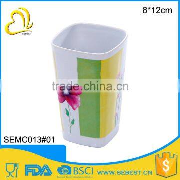 High quality preferential plastic melamine square mug