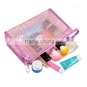 Promotional clear cosmetic pvc bag for girl