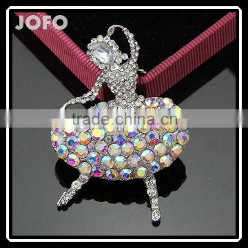 2016 Fashion Jewelry Manufacturers Selling Jewelry Dancing Ballet Girl Brooch Premium Corsage