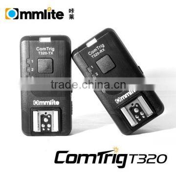 Commlite ComTrig T320 2.4G wireless Auto-sensing and Universal 4-in-1 wireless flash trigger remote control