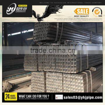 Black surface/hot dipped galvanized surface square/rectangle pipe steel