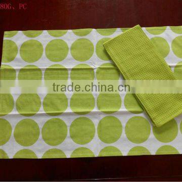 green color new design cotton towel set