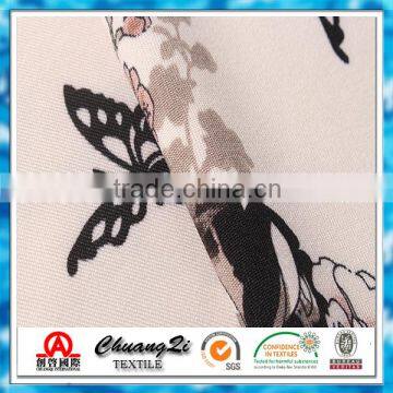 Fashion Designs Digital Printed DTY Polyester Spandex Fabric for Woman Clothing photo-2
