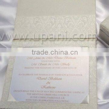 Pure Brocade Silk Wedding Invitation Folio photo-3