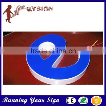 colorful signs front lit blue acrylic led letters